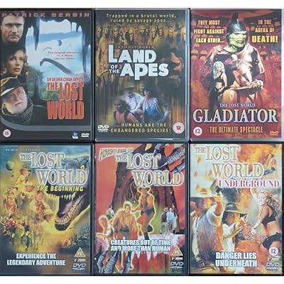 THE LOST WORLD 1-6 COMPLETE COLLECTION 1. THE LOST WORLD / 2. LAND OF THE APES / 3. GLADIATOR / 4. THE BEGINNING/ 5. ADVENTURES OF THE LOST WORLD / 6. UNDERGROUND = ULTIMATE 6x DVD SET