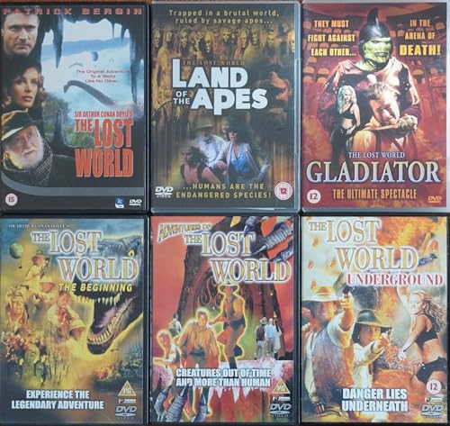 Image of THE LOST WORLD 1-6 COMPLETE COLLECTION 1. THE LOST WORLD / 2. LAND OF THE APES / 3. GLADIATOR / 4. THE BEGINNING/ 5. ADVENTURES OF THE LOST WORLD / 6. UNDERGROUND = ULTIMATE 6x DVD SET