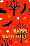 Notizbuch Halloween Fledermäuse: Für Notizen und Zeichnungen || 120 Seiten mit Punktraster || Dot Grid Journal || 15,24 x 22,86 cm (ca. DIN A 5)