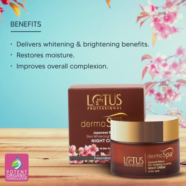 Image of Lotus Professional dermoSpa Japanese Sakura Day Cream 50 + Night Cream 50g (Set Of 2)