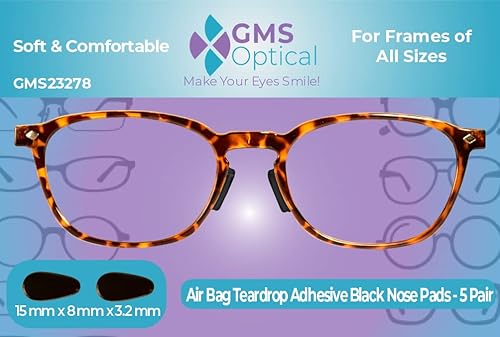Miniatura 5 de GMS Optical Cojín adhesivo antideslizante para bolsa de aire, almohadilla de silicona para la nariz que reduce la presión y evita resbalones para