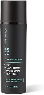 Urban Skin Rx Daily Razor Bump + Dark Spot Treatment, ® Men, Formulated with Niacinamide, Lactic Acid, Glycolic Acid, and Tea Tree Oil | Daily Treatment for Razor Bumps and Blemishes, 1.7 Fl Oz
