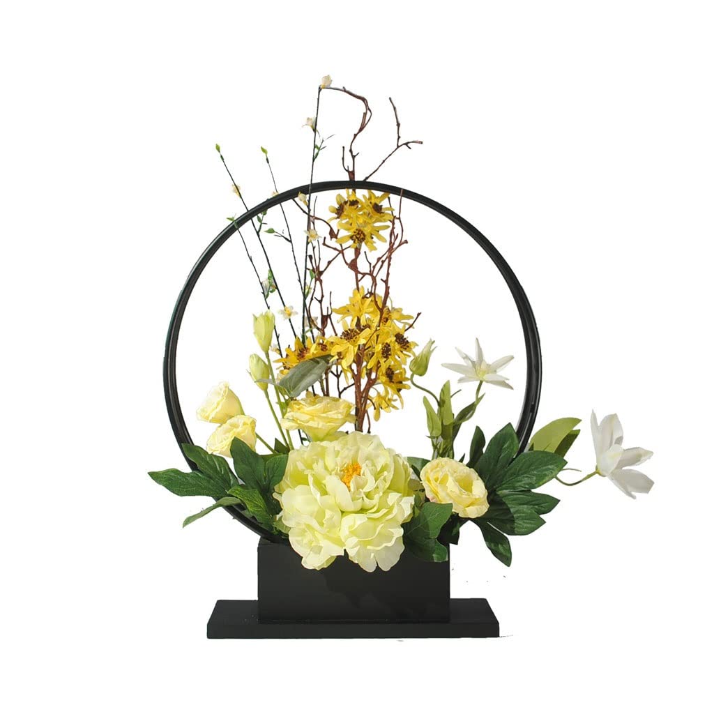 Aioneer Artificial Flowers, Artificial Flowers In Vase, Fake Flowers Arrangements For Table Centerpieces Wedding Party Bouquets Office Home Decoration Realistic Flower,B,A