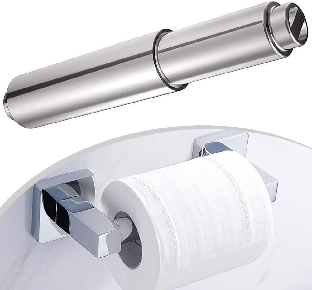 for Toilet Paper Holder Roller Replacement, Retractable ABS Spring Loaded Insert, Mounted Roll Accessories 16CM Compatibility with
