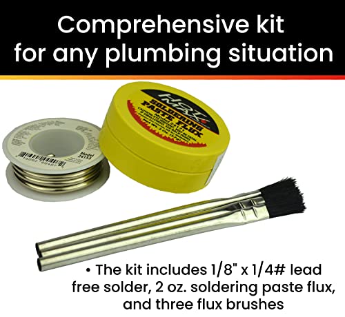 Hot Max 24178 Plumbing Kit - Solder, Flux And Brushes #TOP2