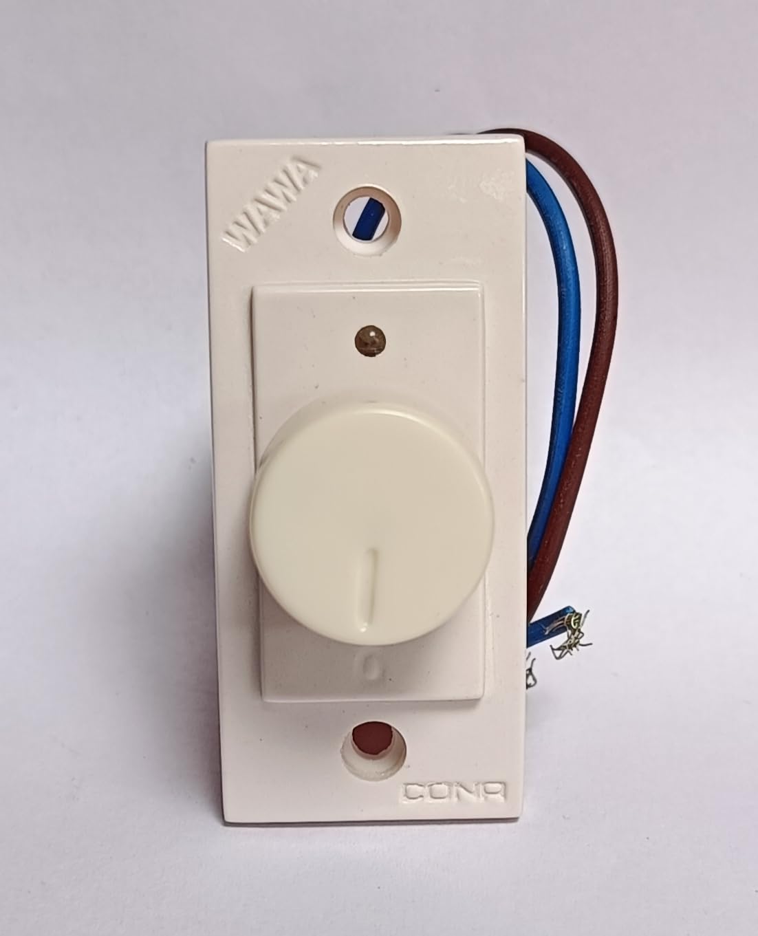 Pm Cona Wawa Series 9061 Mini Dimmer Non Modular Fan Regulator 300Watt, 240V With LED Indicator, White-picture-23