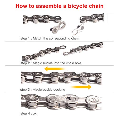5 Pairs Bike Quick Release Chain Bicycle Chain Link Connector For 8/9/10 Speed (8/7/6 Speed) #TOP6