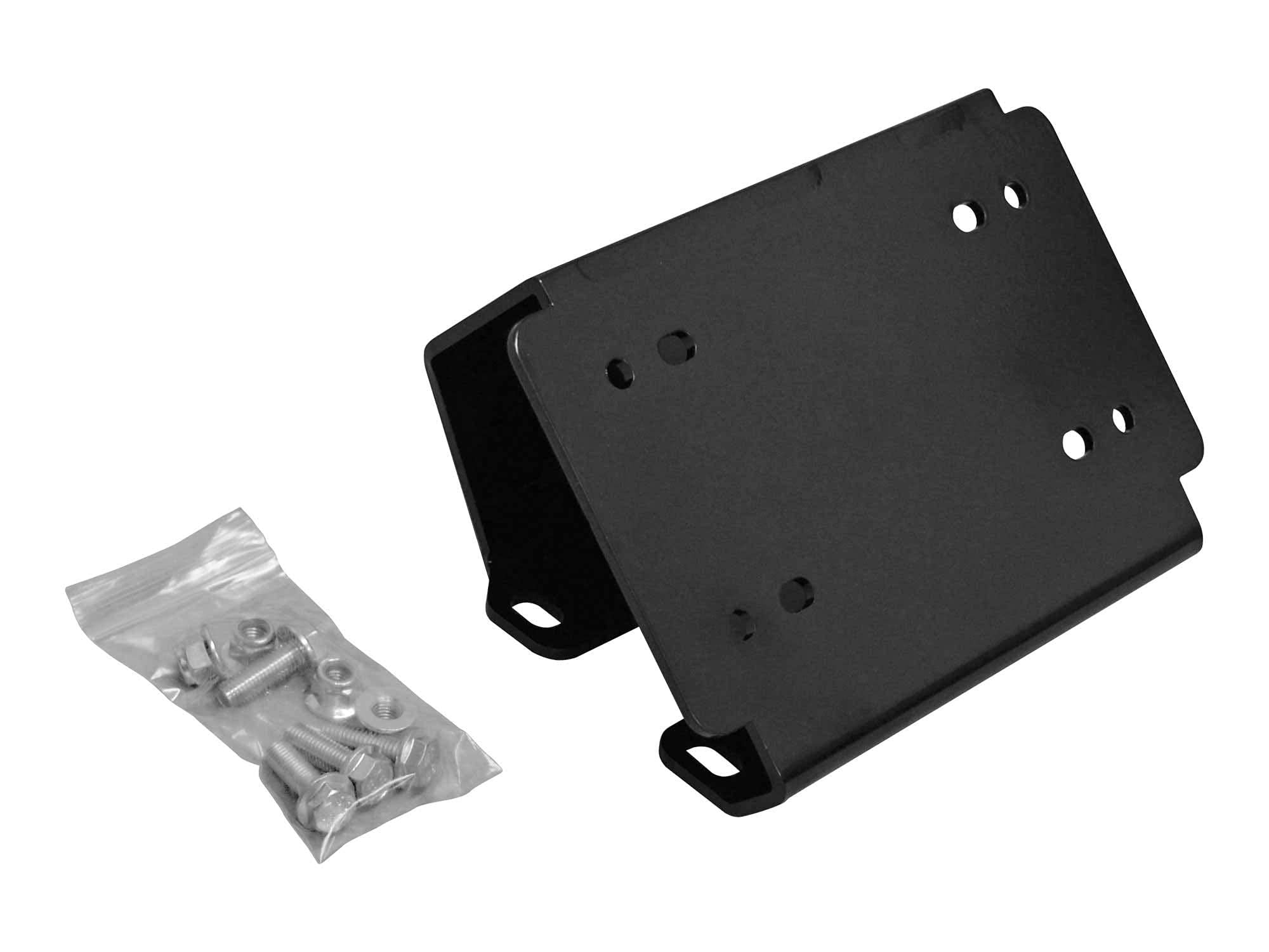 SuperATV Winch Mounting Plate cpmpatible with Can-Am Defender HD 5 / HD 8 / HD 10 / MAX (See Fitment) | Compatible with Many OEM and Aftermarket Winches | UV-Resistant Powder Coating
