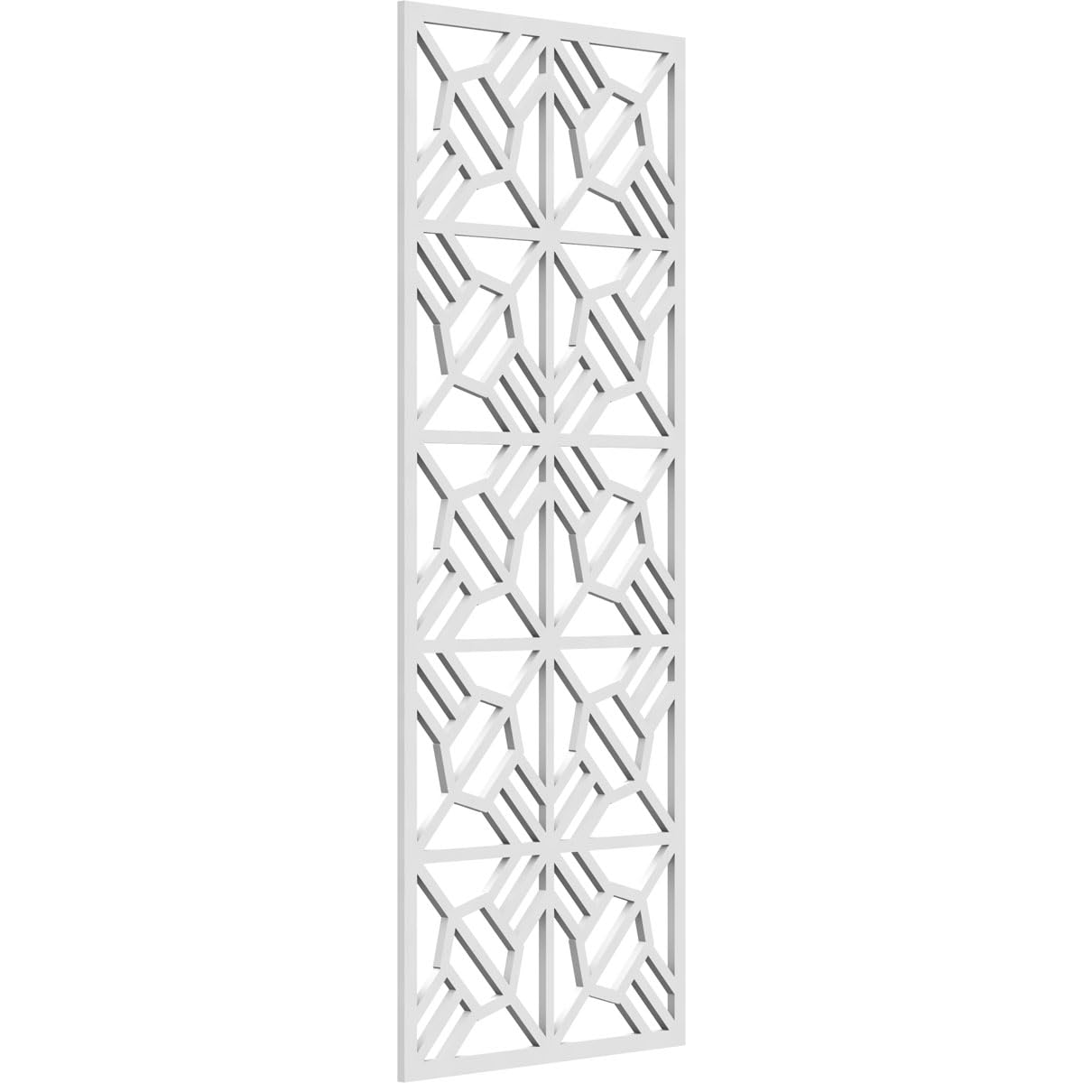 15 3/8"W x 39 3/8"H x 3/8"T Auburn Decorative Fretwork Wall Panels in Architectural Grade PVC
