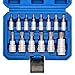 CASOMAN 14-Piece 1/4-Inch, 3/8-Inch & 1/2-Inch Drive Torx Bit Socket Set, T6-T60, Torque Bit Set, Torx Socket Set, CR-V & S2