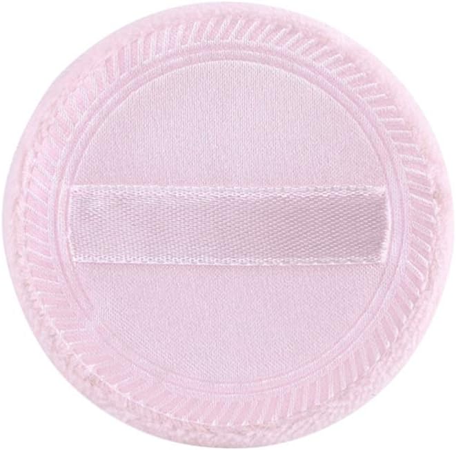 FRCOLOR 10Pcs Powder Puff Soft Washable Cotton Powder Puff for Loose Powder Mineral Powder Body Powder Powder Foundation (Random color)