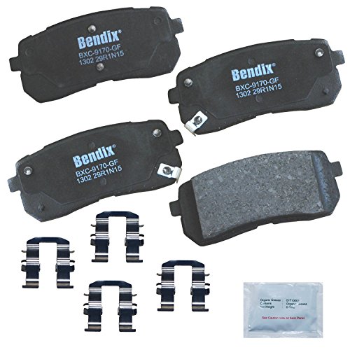 Image of Bendix Priority1 CFC1302 Ceramic Rear Brake Pads for Hyundai Veracruz 2012-2007, Kia Sedona 2019-2015