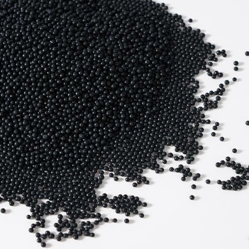 Edible Black Sprinkles, Black Nonpareils Sprinkles, 2Mm Edible Pearls For Cakes, Cupcakes, Macarons, Donuts, Cakesicles, Perfect For Halloween (120G/4.23Oz)