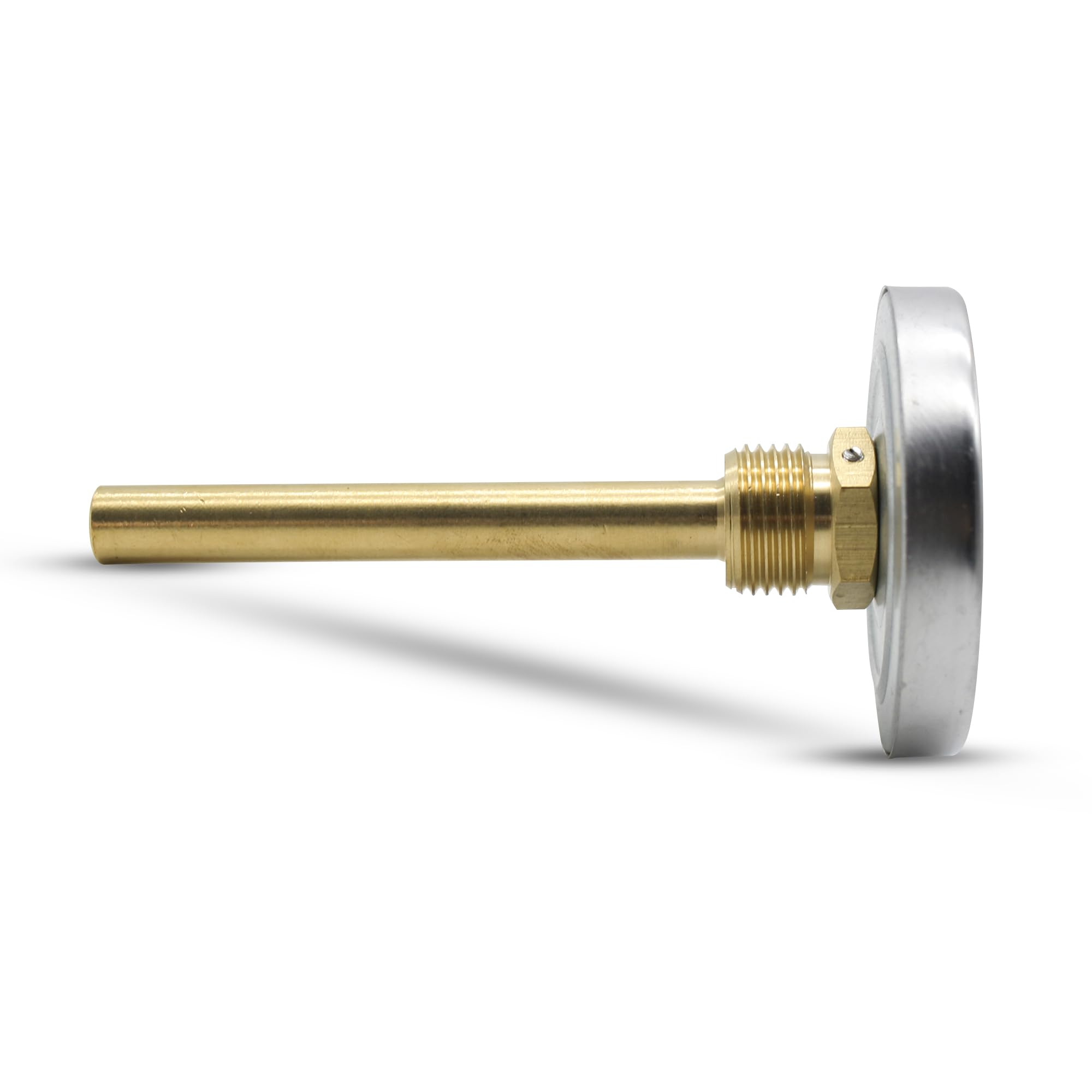 DOJA Barcelona | Termómetro para Tuberías y Caldera 0-120 ºC | Pack 1 | Ø63mm | Bimetalico | Para Cocina, Exterior y Agua Caliente