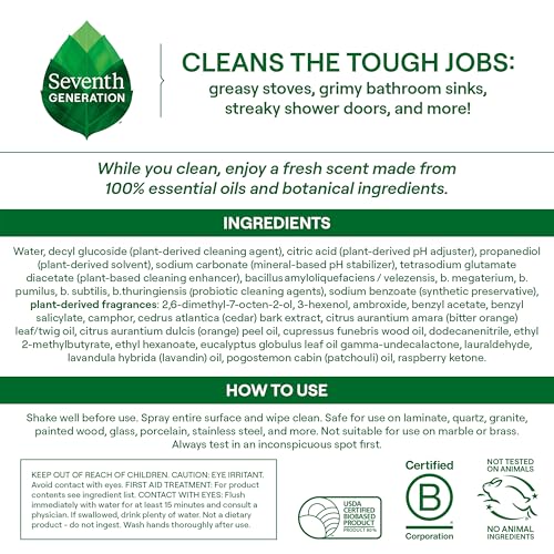 Seventh Generation Probiotic Multi-Surface Cleaner, Fresh Breeze, 9.4 oz - image 2