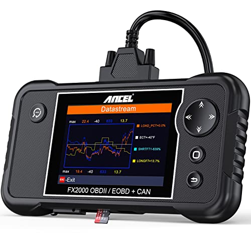 Best Deal Product ANCEL FX2000 Enhanced Four-System Diagnostic Scanner, Premier Auto ABS SRS Airbag Transmission Scan Tool, Car Check Engine OBD2 Code Reader with 16GB TF Card [2022 Newest Version]