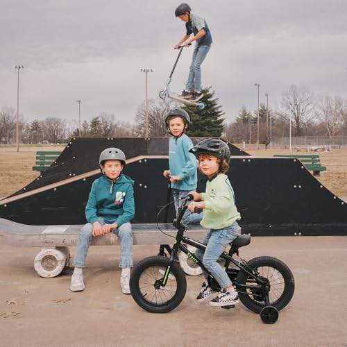 Image of 12 14 16 18 Inch Kids Bike BMX Style Bicycle with Training Wheels Coaster Brake for 2-10 Years Old Toddlers Boys Girls Multiple Colors