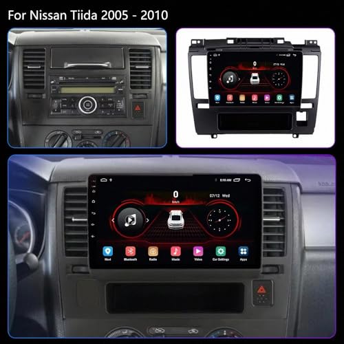 Radio de coche para Nissan Versa Note 2013-2017 con Android Auto 2