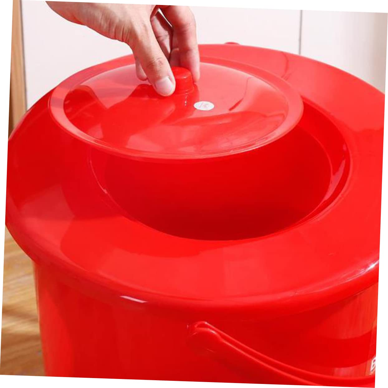 COLLBATH Przenośny Nocnik Dla Dorosłych Pokrywą Wygodny Pojemnik Mocz Stabilny Spittoon z Uchwytem Idealny Do Użytku Domu i Podróży Wykonany z Trwałego Plastiku