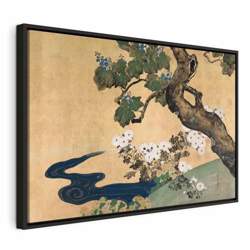 Tableau en Bois Exotique Sakai Hoitsu pour salon et chambre