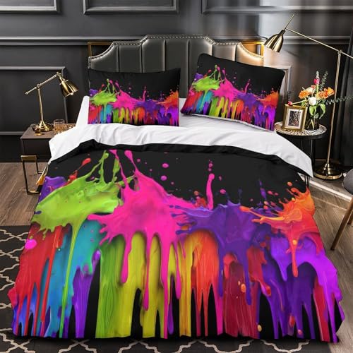 Housse de couette 3D microfibre ultra douce de qualité premium 140x200 - 2