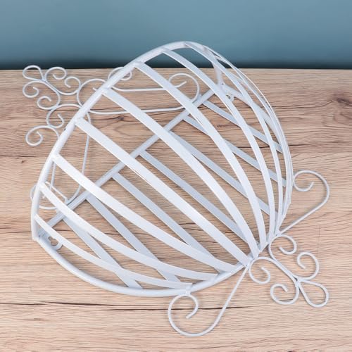Soporte para macetas de pared semicircular de hierro contra encharcamientos 7