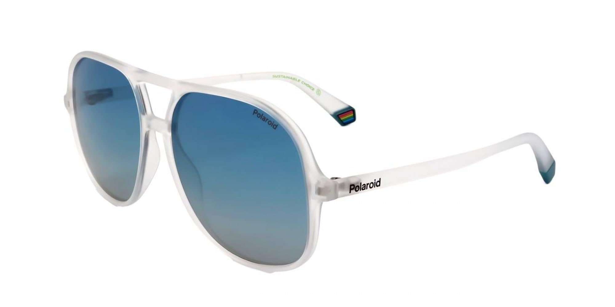 POLAROID Unisex PLD 6217/S Sunglasses Crystal Matte 57, Crystal, matte, 57