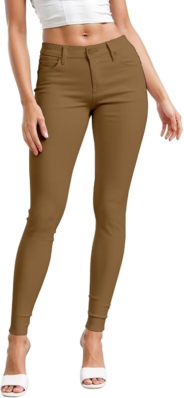 Hybrid & Company Pantalones casuales de trabajo para mujer Hyper Ultra Stretch, cómodos y ajustados