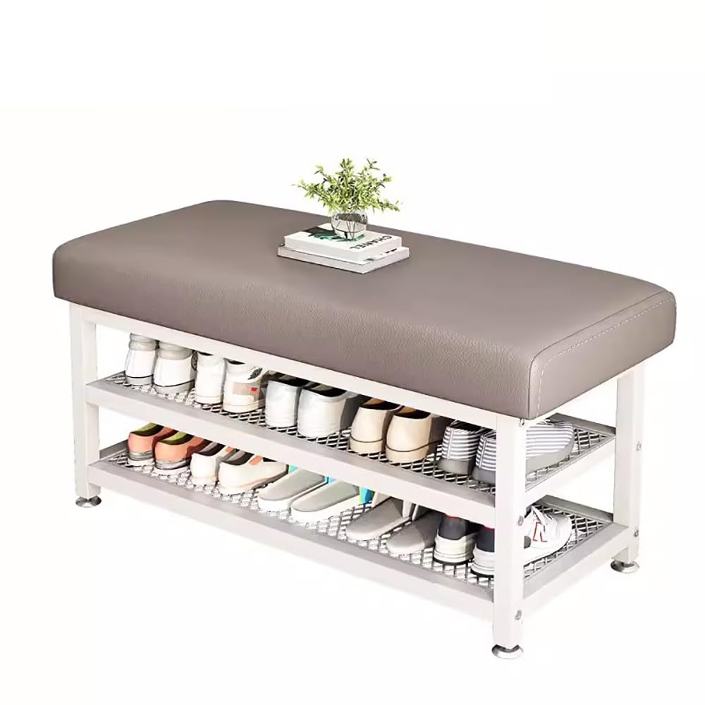 Banc à chaussures robuste fini le désordre dans le couloir avec ce meuble 120 cm