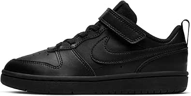 NIKE(ナイキ) キッズ コート バーロウ LOW 2 PSV（ブラック/ブラック/ブラック） BQ5451-001 001 18.5cm