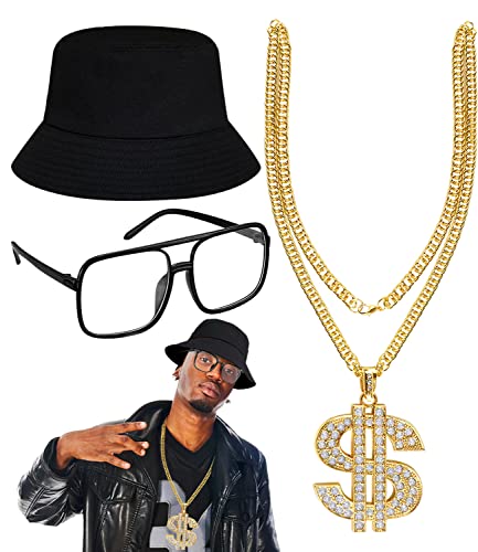 80 90s Hip Hop Costume Set 