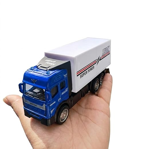 Caminhão Baú Miniatura 1:50 Metal e Fricção Colecionável