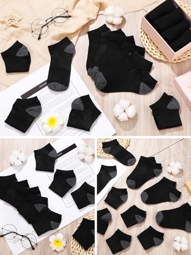 Ramede 255 Pairs Mens Socks Bulk Low Cut Ankle Cushioned Casual Breathable Athletic Short Socks for Sports Homeless3