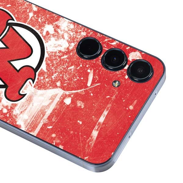 Skinit Decal Phone Skin Compatible with Galaxy A36 5G - Officially Licensed NHL New Jersey Devils Frozen Design