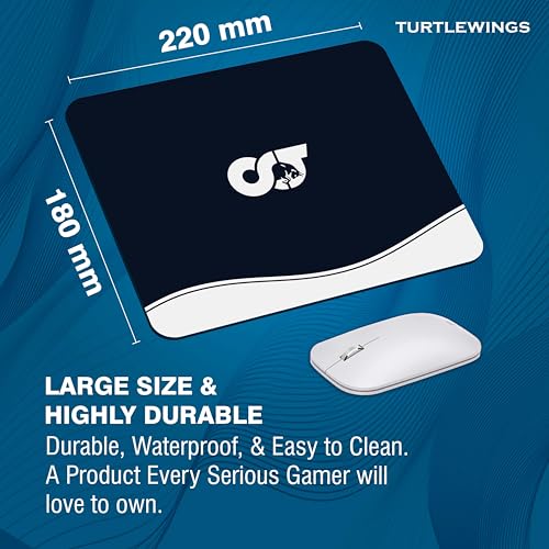 Image of TURTLEWINGS | Mousepad | Formula One F1 Race Car on Track Mousepad - 22x18 cm, 3mm Thick | Dynamic Print Non-Slip Rubber Base | Office, Study & Gaming Use | Premium Smooth Surface (AlphaTauri)