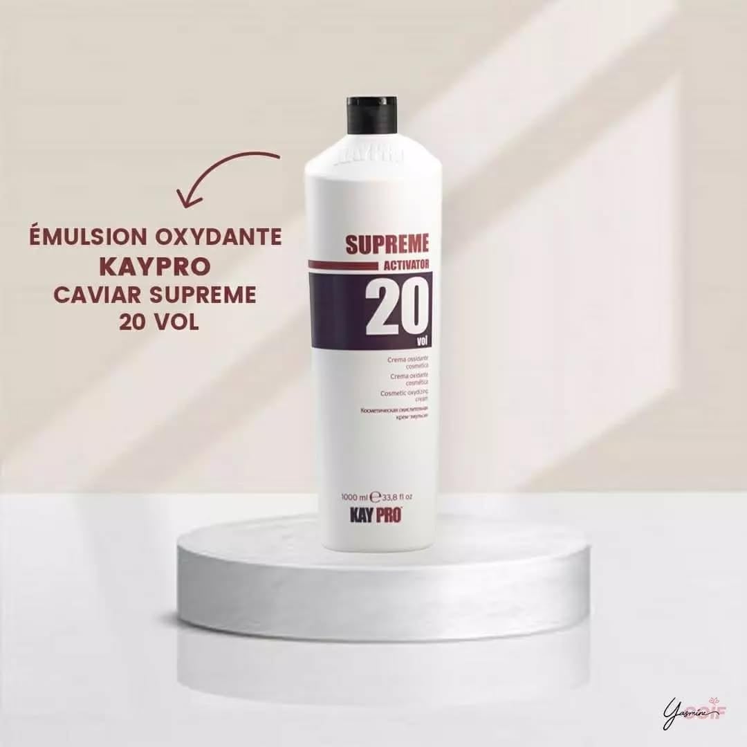 KAYPRO Caviar Supreme Activator 30 Vol Cream Developer, Cosmetic Oxidizing Cream, 1000 ml, 33.8 fl oz
