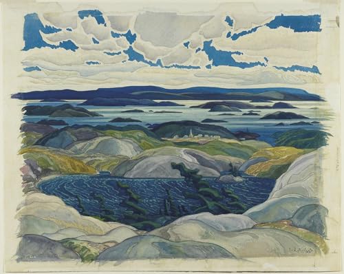 Impression d'art Baie des îles par Carmichael Tableau sur toile 60x90cm
