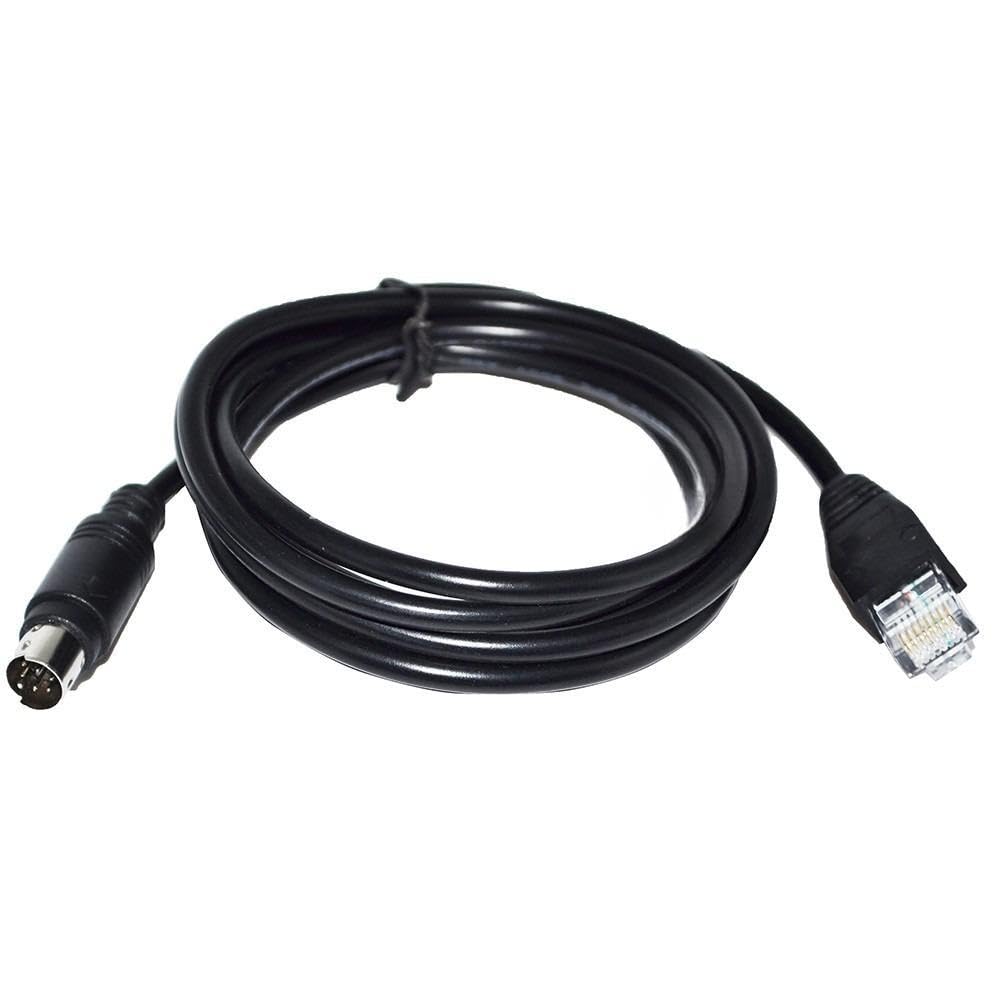 RIKYJIC Mini DIN 8P MD8 Male to RJ45 Male Adapter Cable for Schneider Nano NAZA TWIDO PLC TSXCRJMD25 Communication Cable(1.8 Meters)