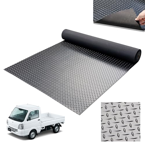 軽トラック 荷台マット 3mm 軽トラ トラックマット 屋外 幅140cm 長さ201cm 10kg トラックゴムシート ゴムマット 車 業務用の画像