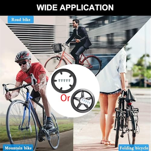 Ltvhuok 1 Set Bike Chain Guard Professional Bike Chain Cover with Mounting Screws, 40 to 42 Teeth 5 Holes 6.5cm for Bicycle Accessories