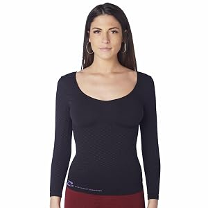 Shaping Thermal Slimming Long Sleeves Woman Vest Anti Cellulite in Emana bioFIR Yarn