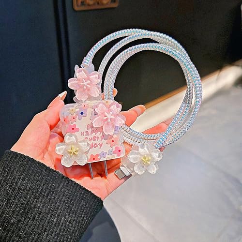 Protection câble fleurs mignonnes, le petit cadeau idéal pour iPhone - 7