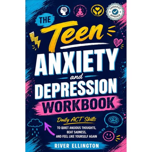 The Teen Anxiety and Depression Workbook Audiolibro Por River Ellington arte de portada