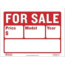 BAZIC 9" X 12" For Sale Sign 2-Line S-2