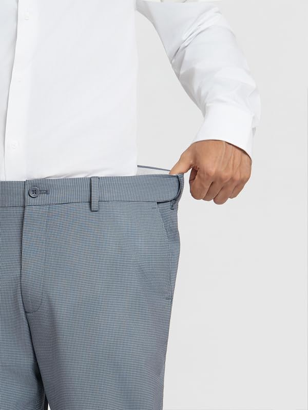 Image of The Pant Project Luxury PV Lycra Stretchable Formal Pants for Men | Stylish Relaxed Fit Men's Wear Trousers for Office or Party | Mens Fashion Dress Trouser Pant