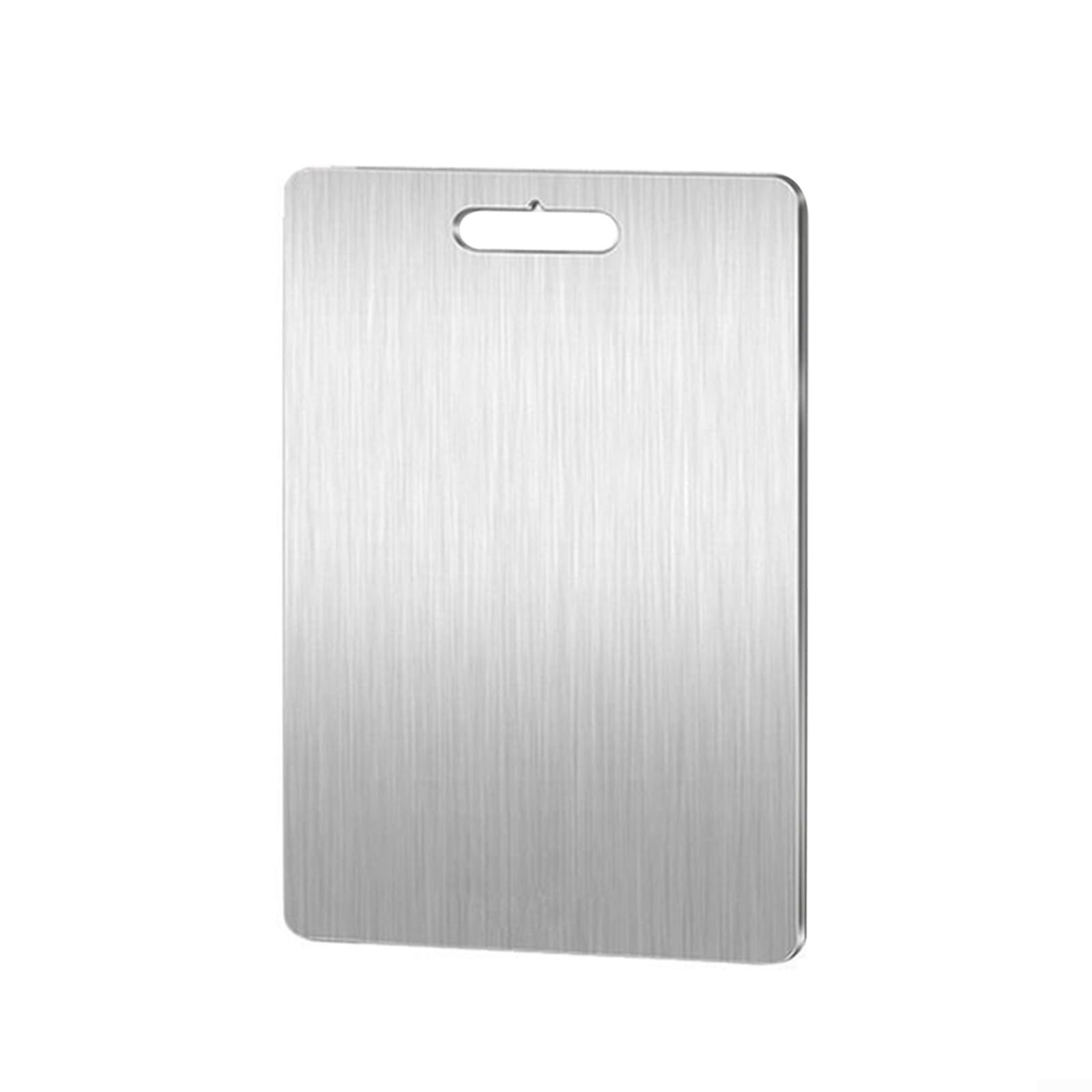 Stainless Steel Chopping Board, Multifunctional Cutting Board Kneading Dough Double Sided Boards for Meat Fish Vegetable(15x25cm)