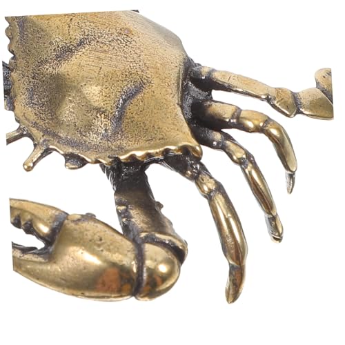 Décorations de crabe de bureau rétro en laiton 3 ensembles - 7
