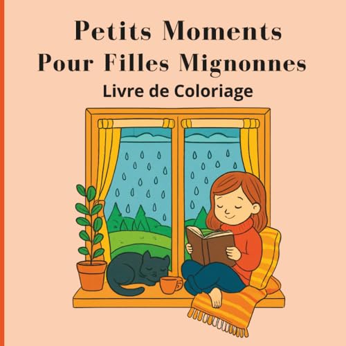 Petits Moments pour Filles MignonnesLivre de coloriage: Des scènes adorables et faciles à colorier pour se détendre, se ressourcer et profiter d'un quotidien paisible (French Edition)