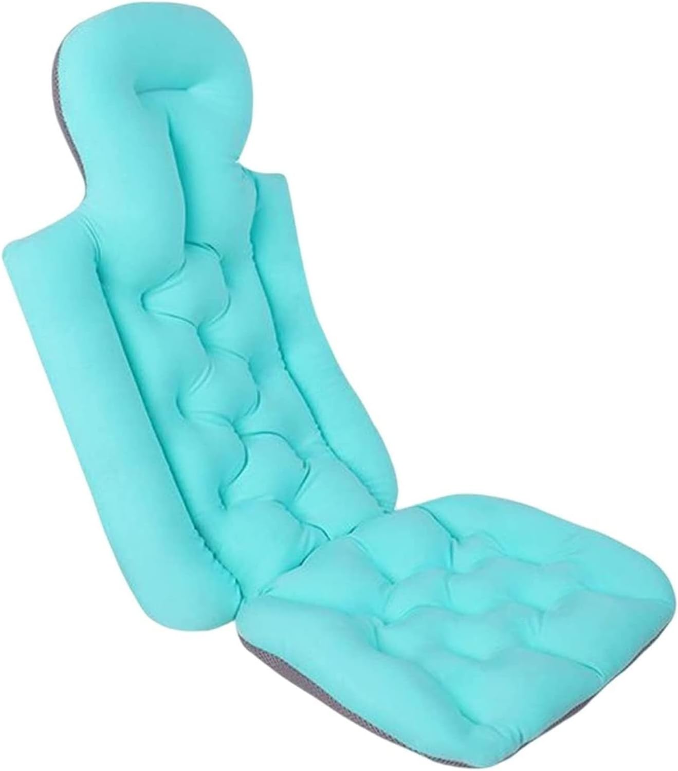 LIPPSY Full Body Bath Pillow, Non-Slip Thick Waterproof Bathroom Pillow Bath tub Accessory for Head Neck Shoulder Back Support (Color : Full Body Blue)