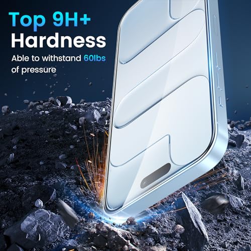Image of Fotbor Compatible for 3 Pack iPhone Air Screen Protector With 1 Set Camera Lens Protector, 2025 Upgrade 9H+ Premium Tempered Glass 17air, Easy Installation Kits, 6.5 inch